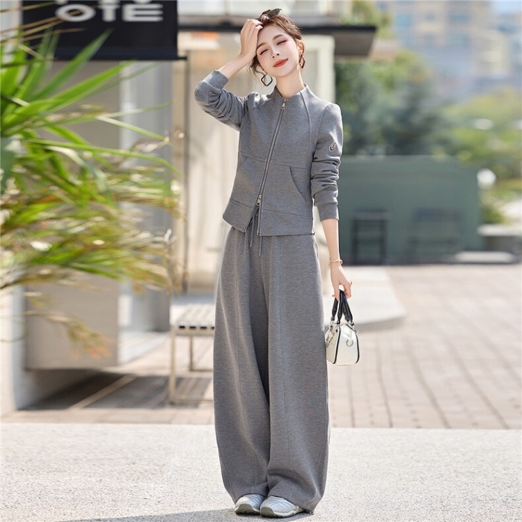 Thin spring light at home mature style cardigan 2pcs set