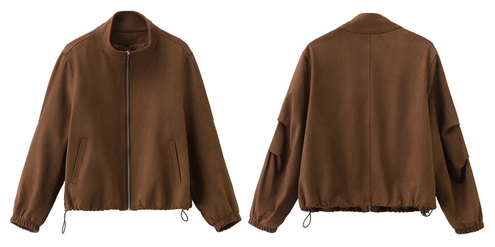 Thin spring cstand collar Casual coat