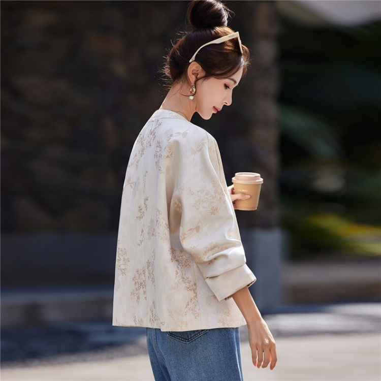 Casual embroidery spring loose Chinese style jacket