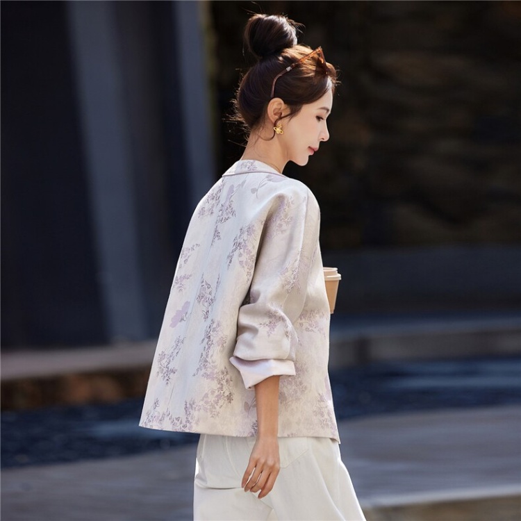 Casual embroidery spring loose Chinese style jacket