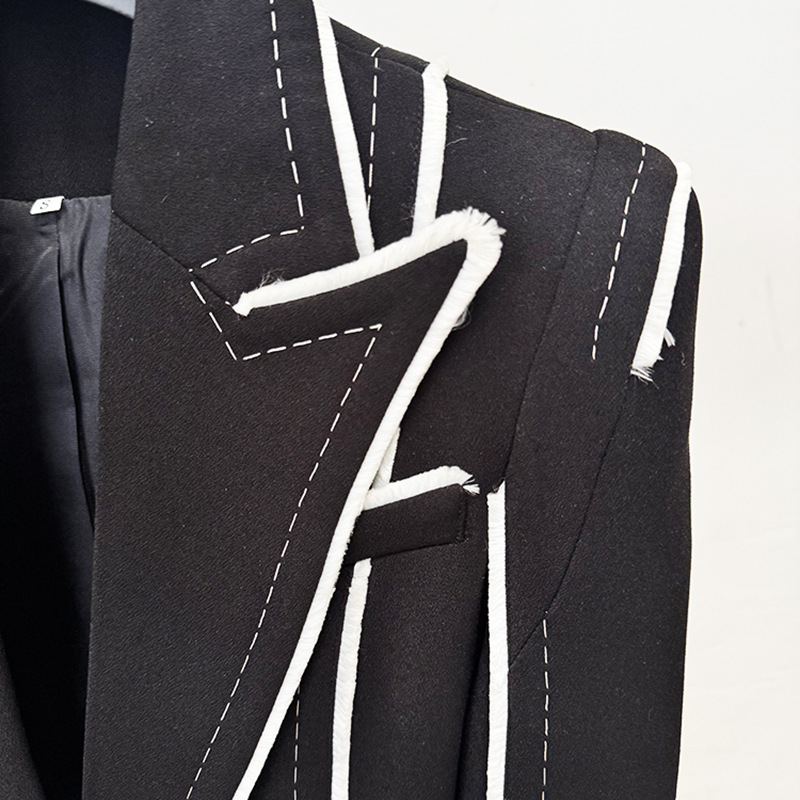 Slim mixed colors jacket fashion European style coat