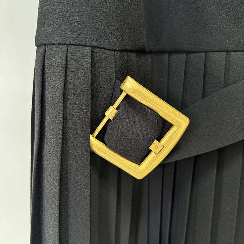 Fashion sleeveless dress crimp dress