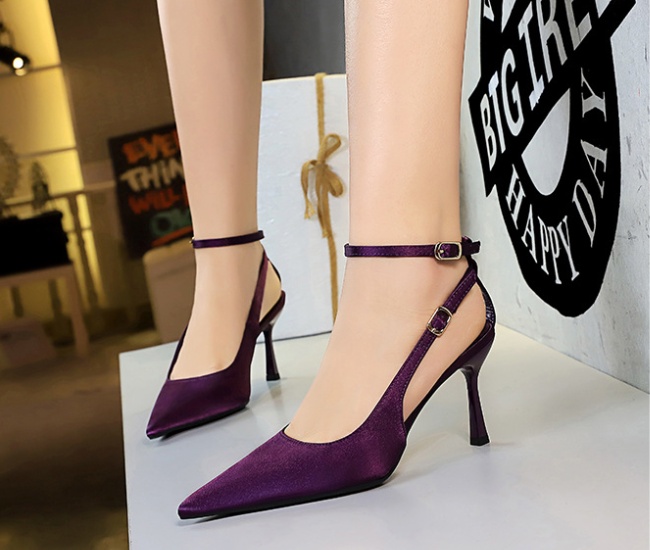 Leopard high-heeled shoes temperament shoes for women