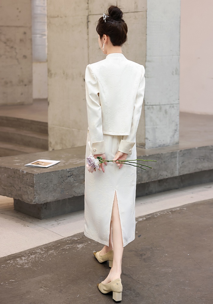 Temperament fashionable spring and autumn cozy skirt 2pcs set