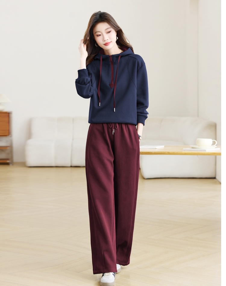 Spring Casual hooded Western style hoodie a set for women