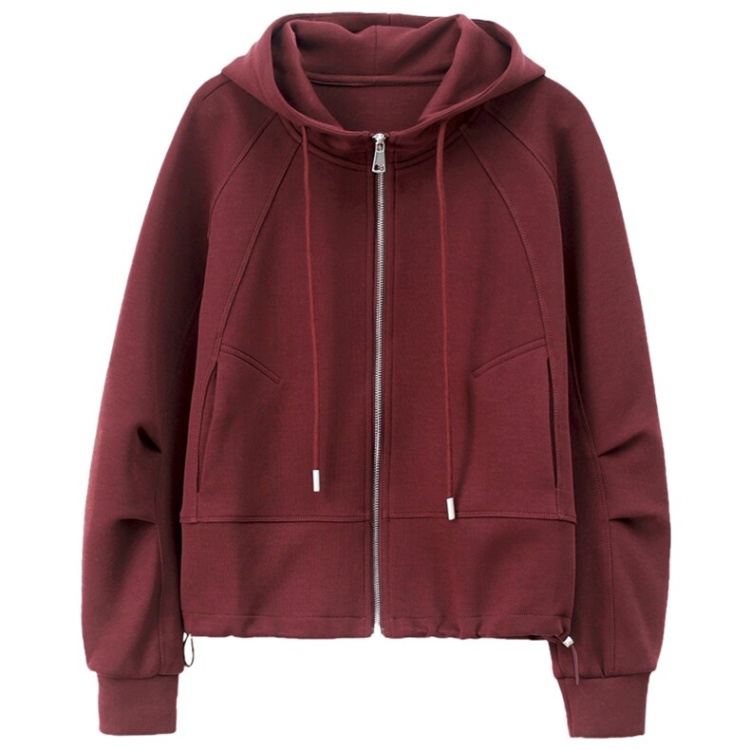 Zip Casual autumn hoodie hooded fashion tops for women