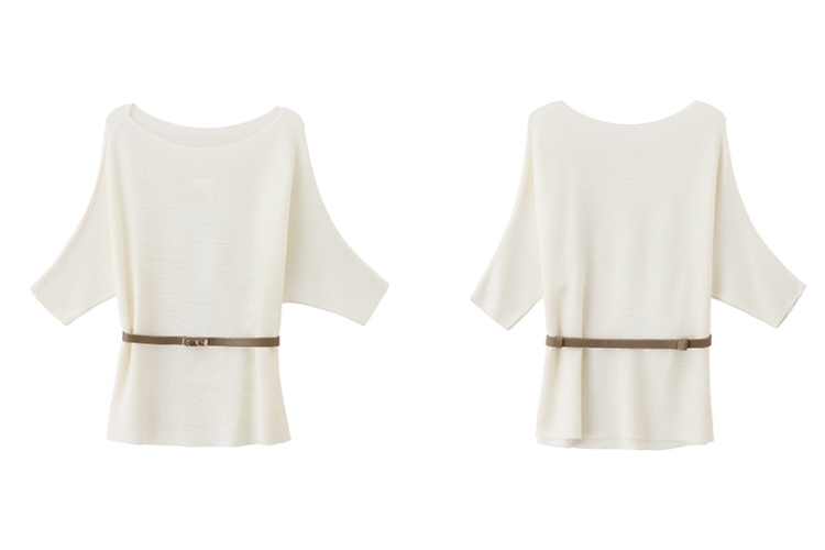 Skirt hem horizontal collar skirt with belt tops 2pcs set