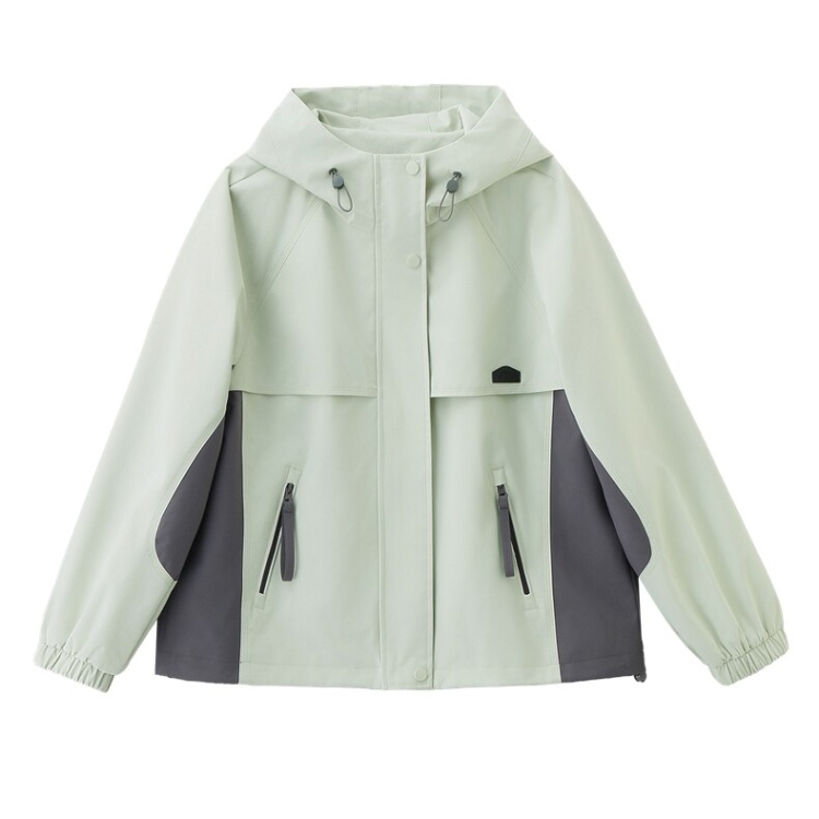 Outdoor sports long sleeve pocket thin windproof coat