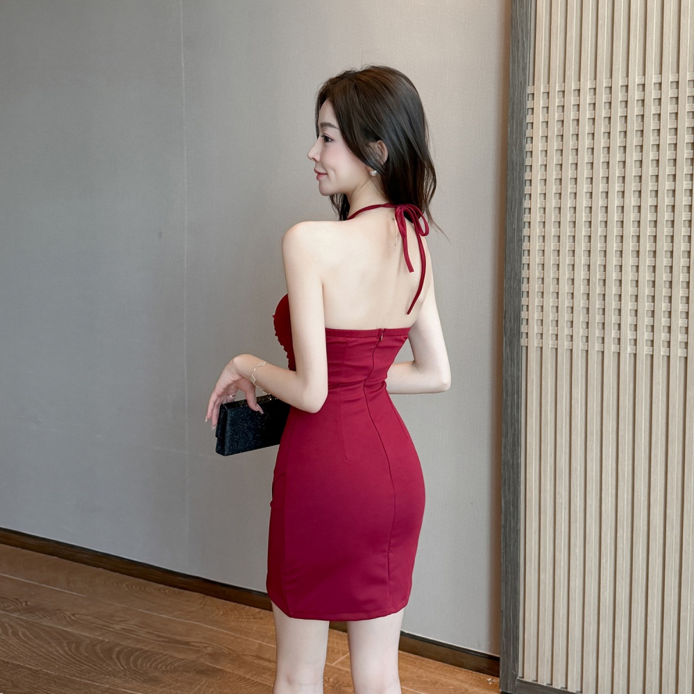 Sling package hip slim T-back sexy temperament formal dress
