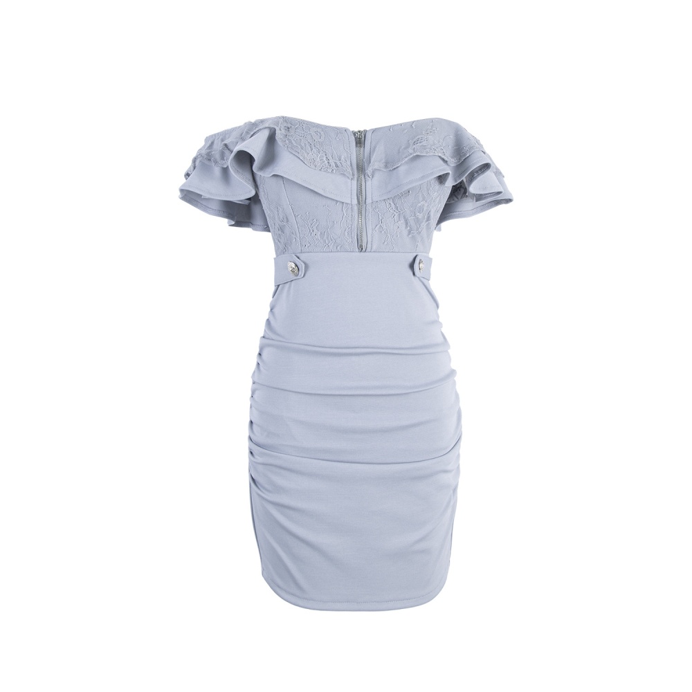 Package hip T-back frenum dress for women