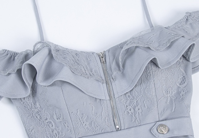 Package hip T-back frenum dress for women