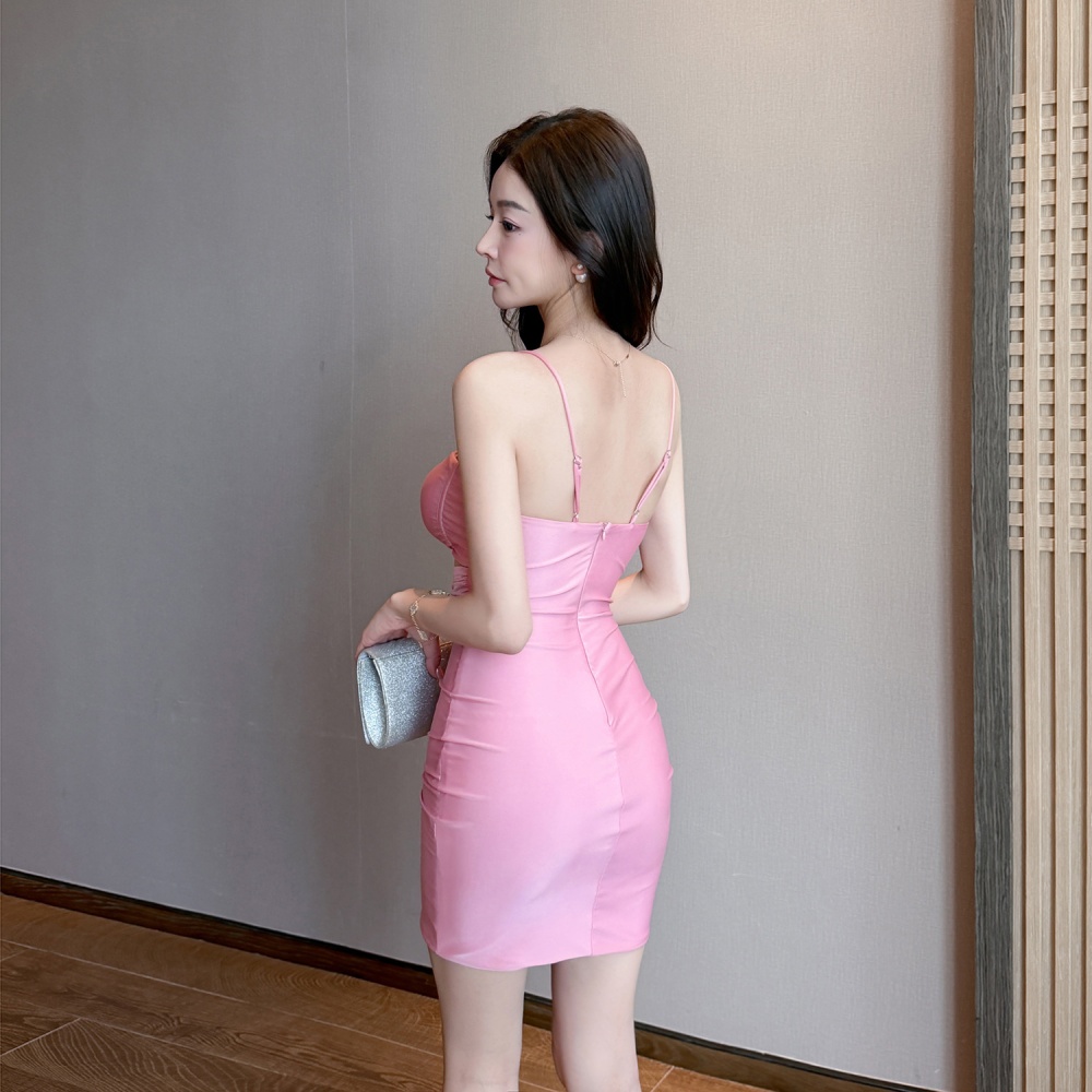 Spicegirl hollow T-back sexy wrapped chest dress for women