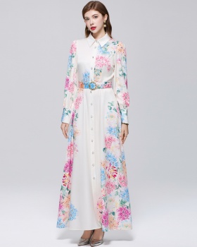 Long slim dress France style formal dress