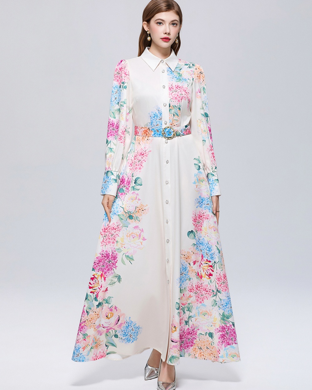 Long slim dress France style formal dress