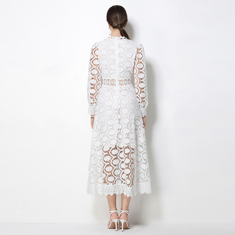 France style long autumn fashion long sleeve ladies dress