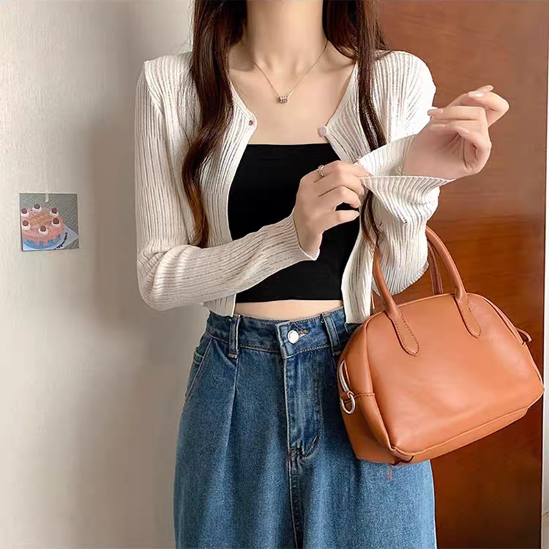 Thin knitted shirts sunscreen cardigan for women