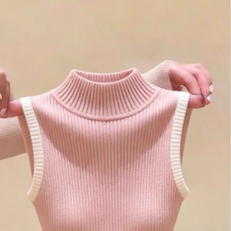 Knitted spicegirl slim vest enticement pinched waist tops