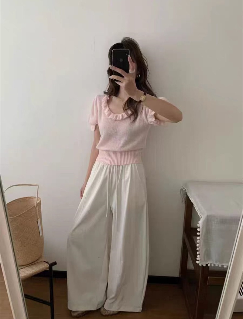 Korean style tops pure sweater for women