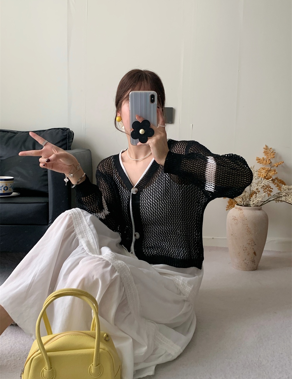 Short sunscreen small shawl knitted outside the ride tops