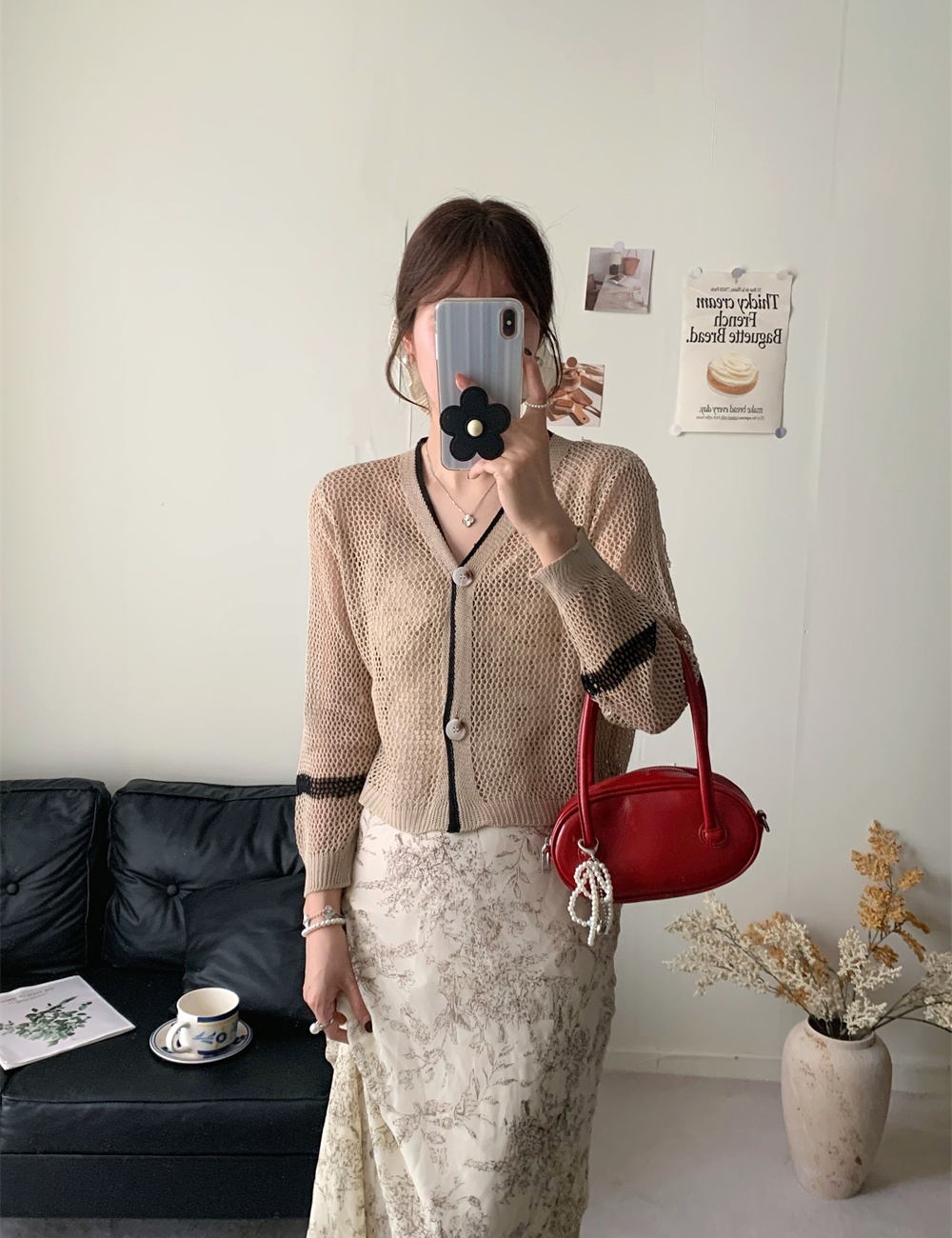 Short sunscreen small shawl knitted outside the ride tops