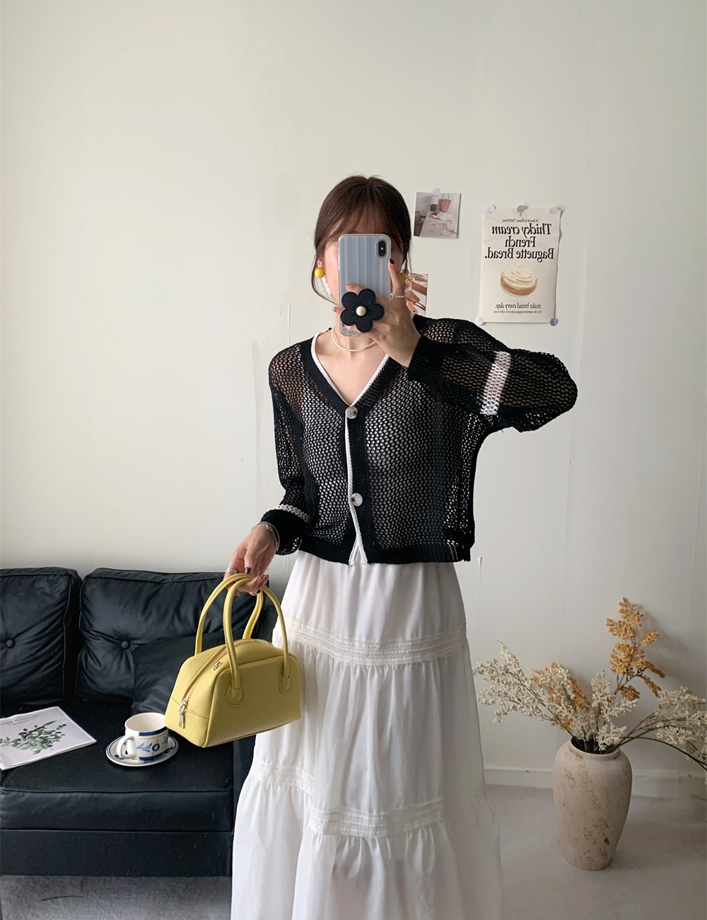 Short sunscreen small shawl knitted outside the ride tops