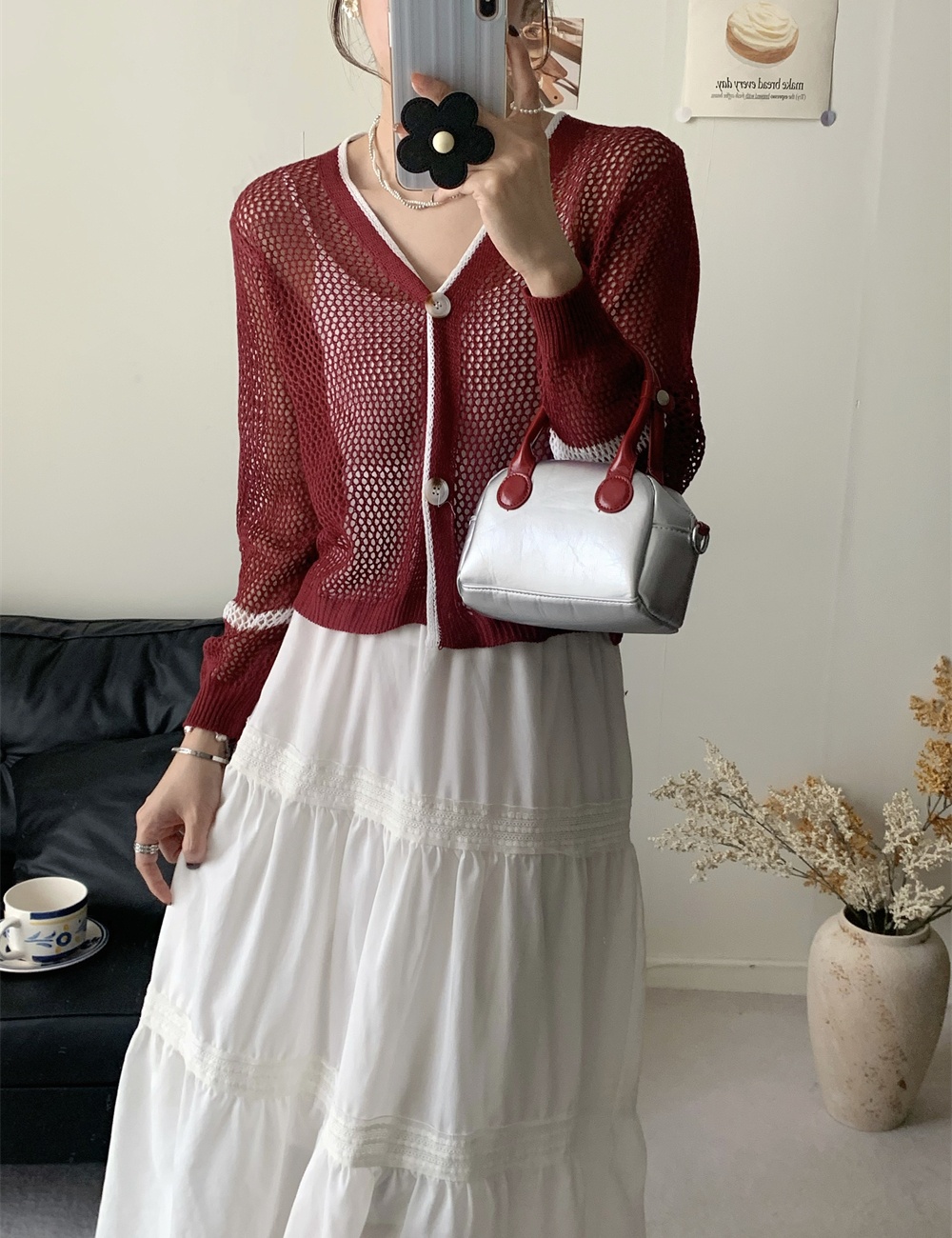 Short sunscreen small shawl knitted outside the ride tops