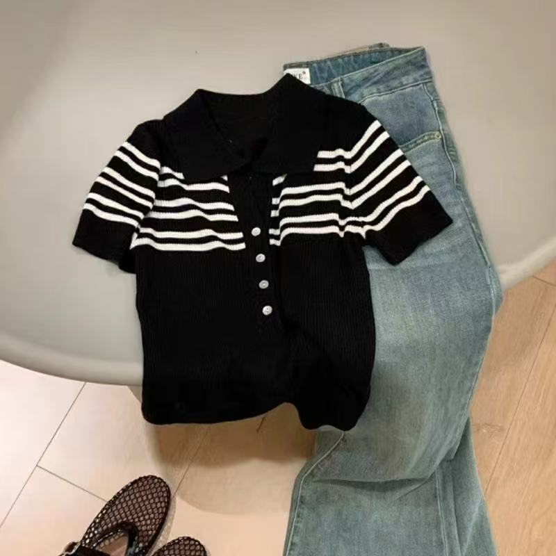 White short sleeve tops niche T-shirt for women