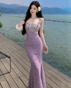 Gauze package hip dress enticement long dress for women