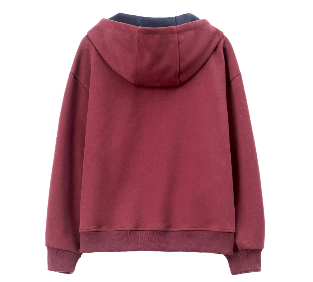 Spring and autumn slim cardigan hooded hoodie for women
