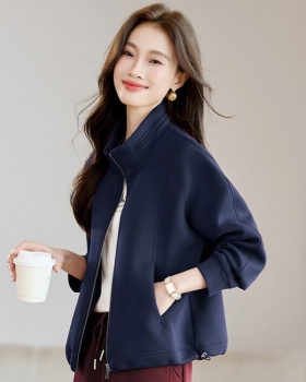 Cstand collar hoodie Casual tops for women