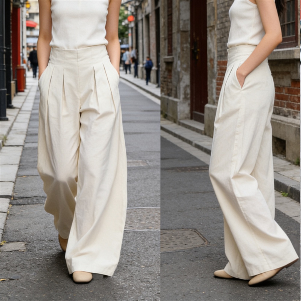 Sports drape casual pants lazy loose wide leg pants for women