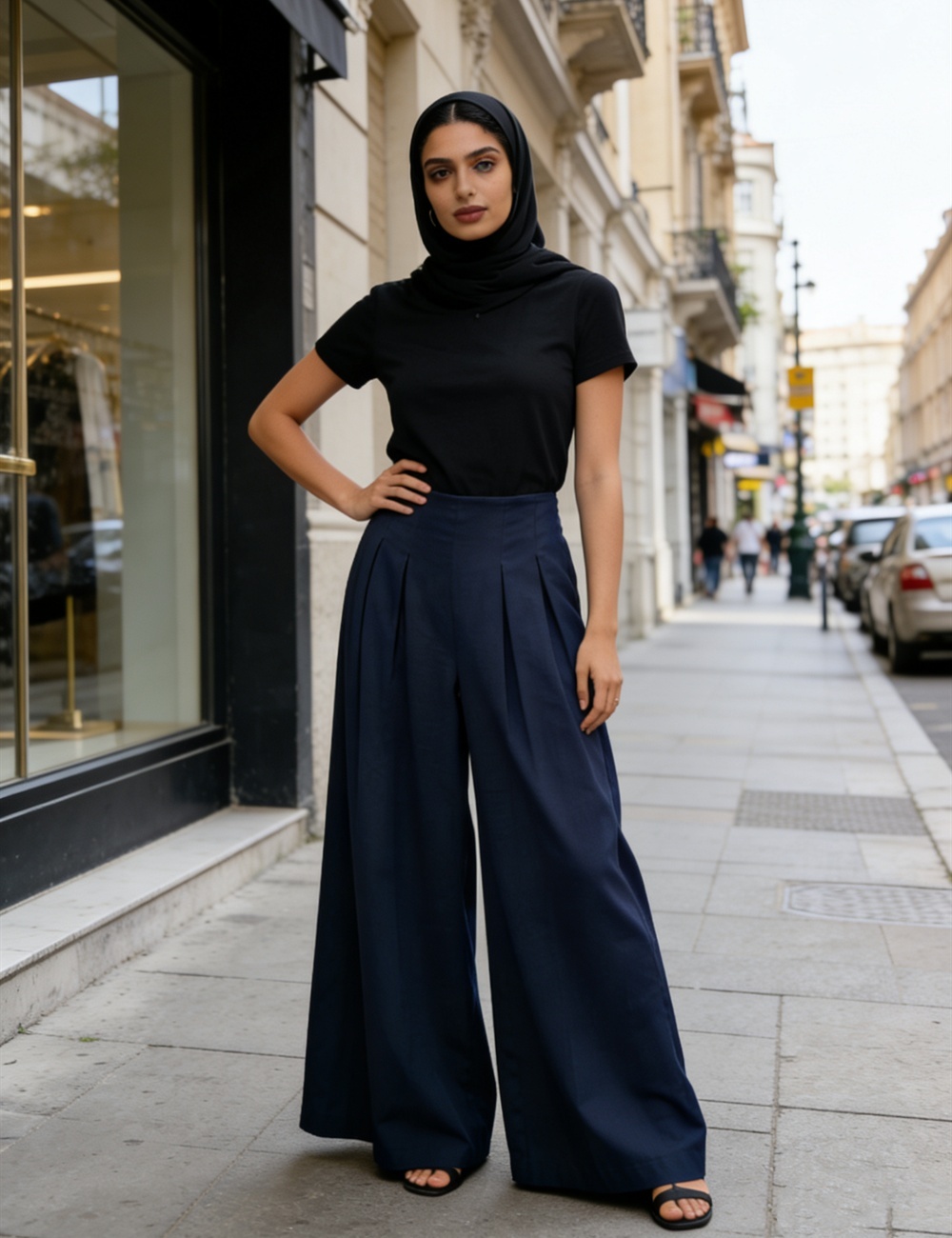 Sports drape casual pants lazy loose wide leg pants for women