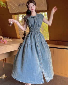 Denim sleeveless dress fashion dress for women