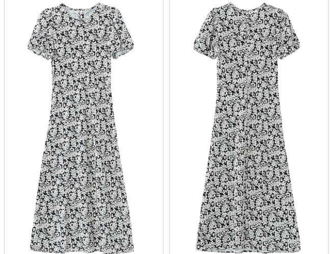 Show young floral slim temperament summer long dress