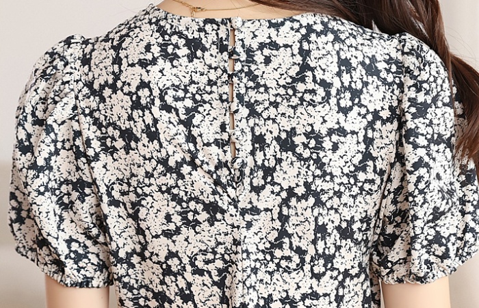 Show young floral slim temperament summer long dress