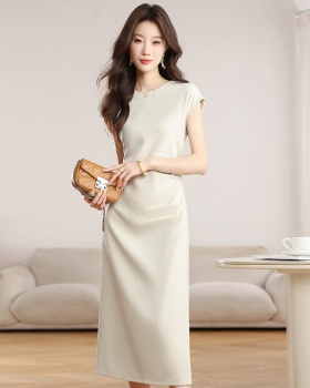 Temperament simple sleeveless France style Casual dress