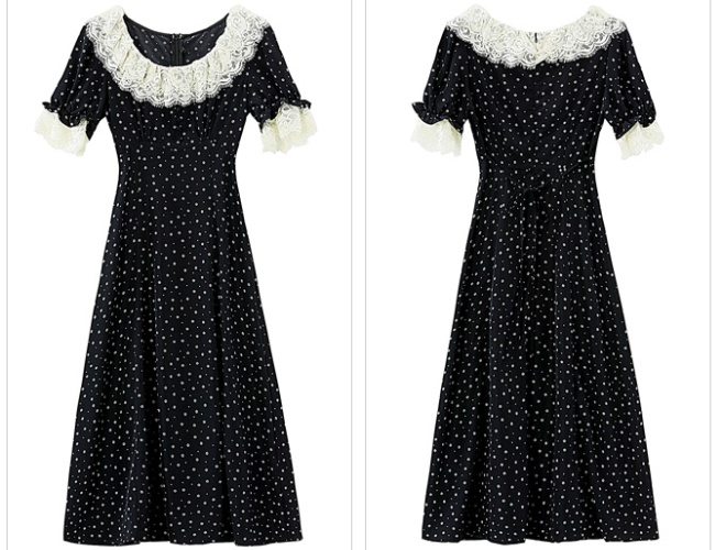 Long floral T-shirt short sleeve Casual dress for women