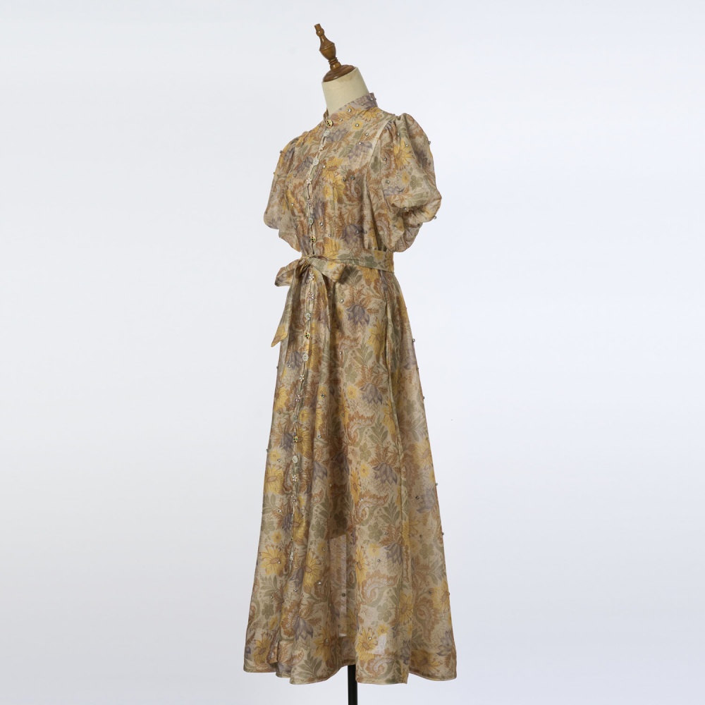 Long frenum fashion dress slim big skirt belt