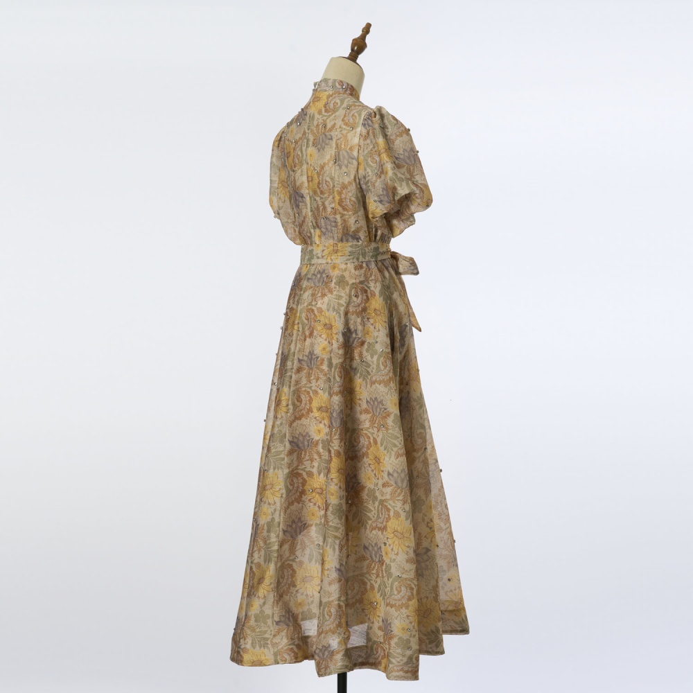 Long frenum fashion dress slim big skirt belt