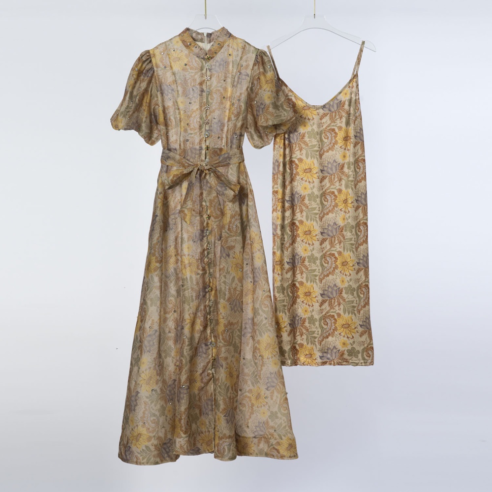 Long frenum fashion dress slim big skirt belt