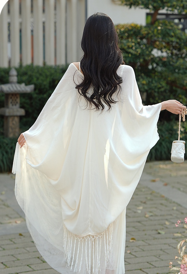 Summer slim dress jacquard strap dress 2pcs set