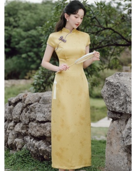 Retro cheongsam Chinese style dress for women