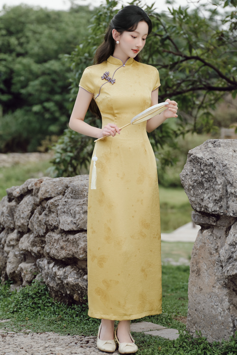 Retro cheongsam Chinese style dress for women