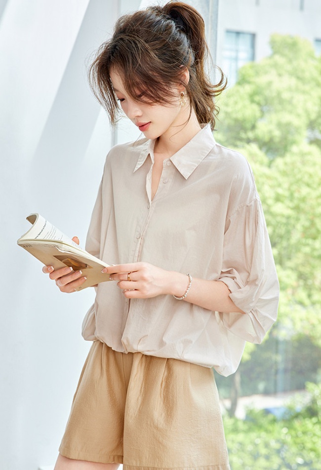 Summer fashion tops short sleeve shirt for women