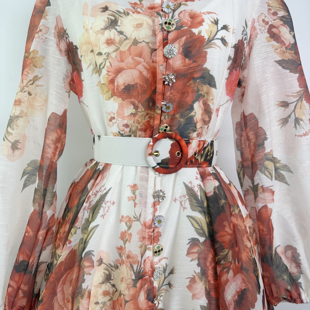 Cstand collar dress T-back 2pcs set for women