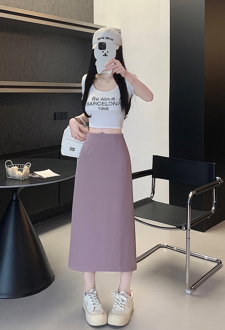 Simple fashion skirt large yard package hip short skirt