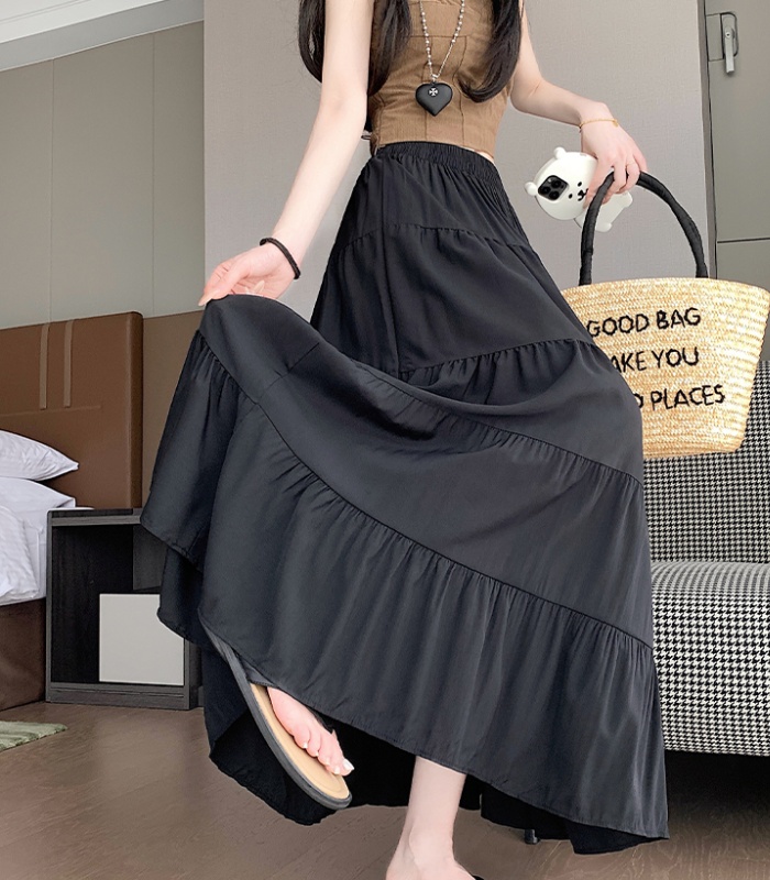 High waist spring and summer tender cake skirt for women