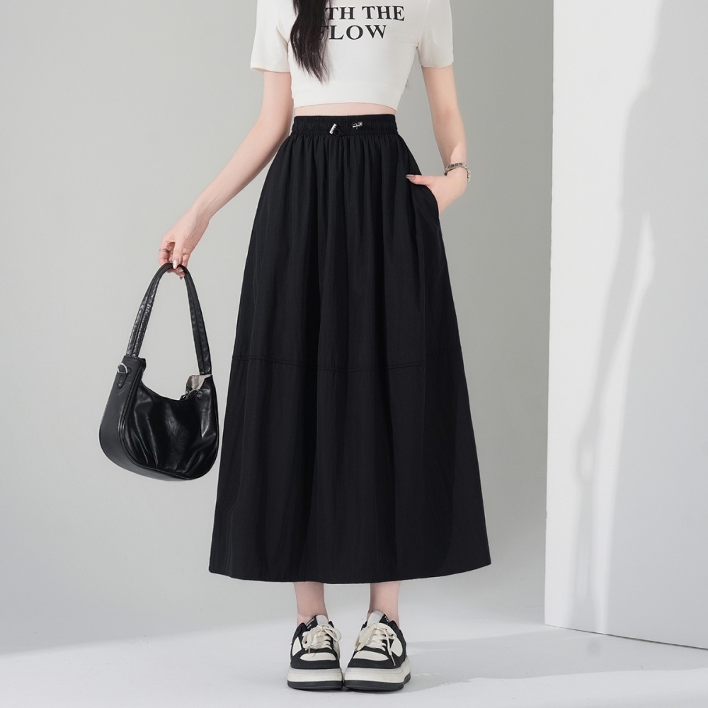 Fashion pocket lined Casual slim autumn skirt