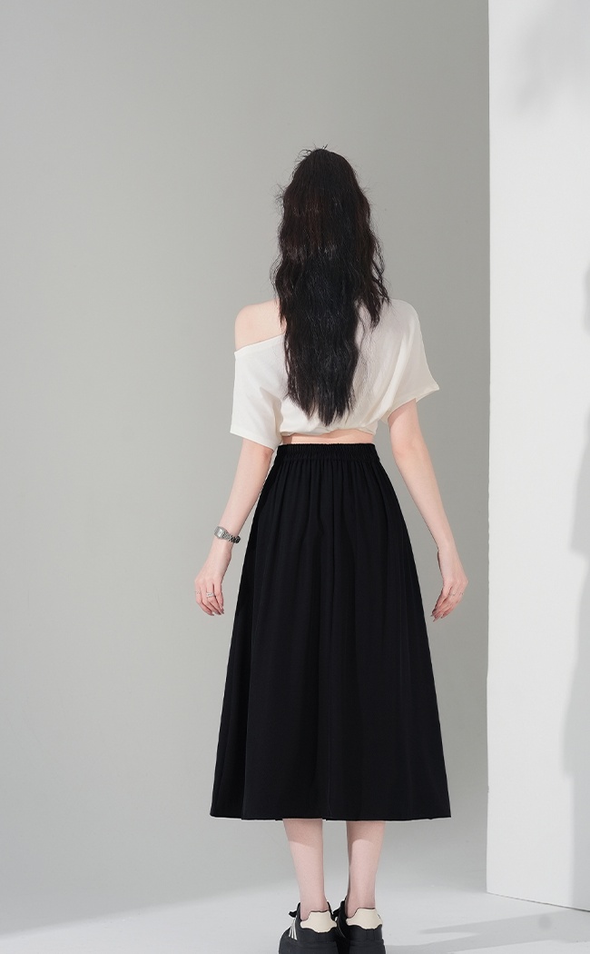 Spring and summer pure summer show young A-line skirt
