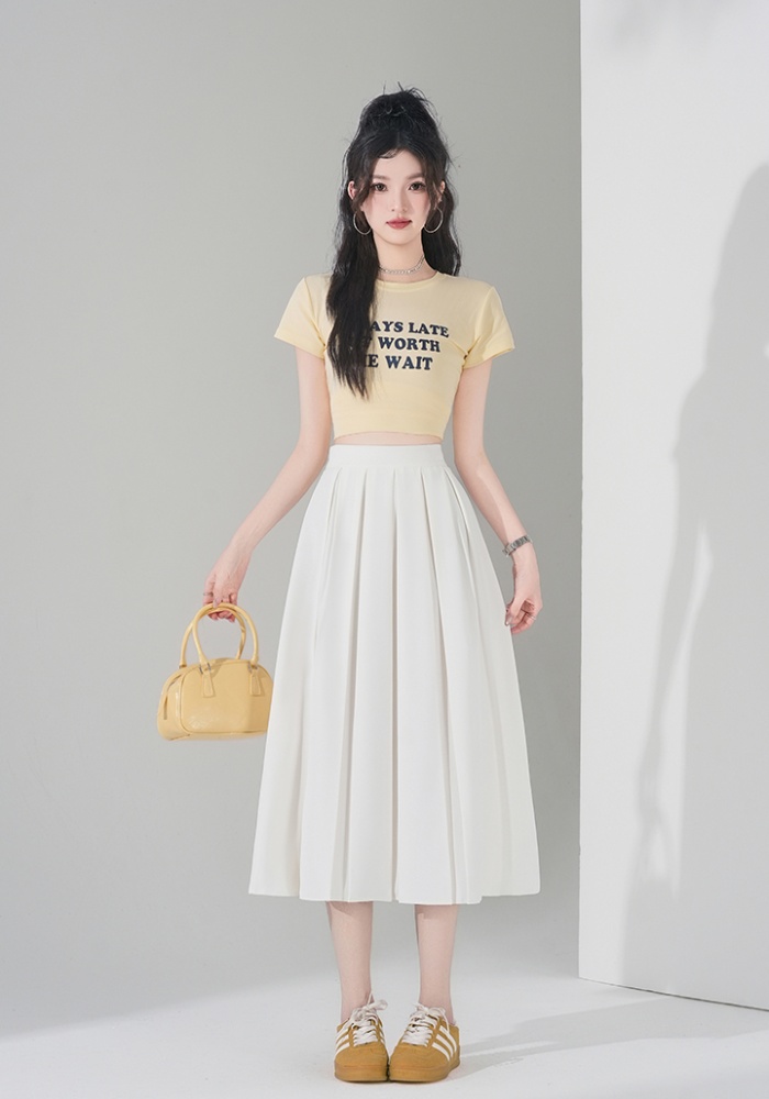 Spring and summer pure summer show young A-line skirt